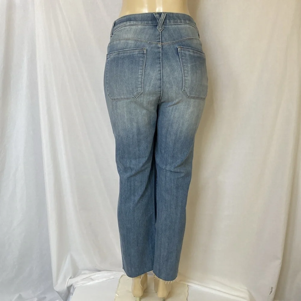 WIT & WISDOM Jeans Women’s Tummy Control Size 18W Raw Hem Ankle Skinny NWOT_6
